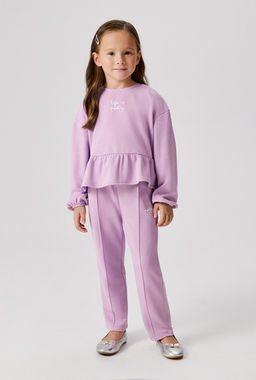 ACOOLA / Комплект детский для девочек ((1)джемпер и (2)брюки) Masindi_set лавандовый  фото 7