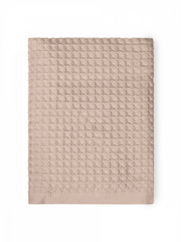 Полотенце для лица 50x90 бежевый вафельное полотно