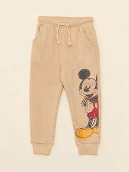 Beli Lastikli Mickey Mouse Bask?l? Erkek Bebek E?ofman Alt