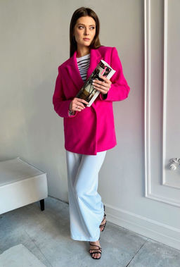 Пальто AURA 7026-170 фуксия
