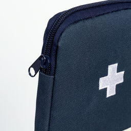 Косметичка-аптечка походная на молнии, с отделами, на подкладке, тёмно-синяя - Simaland фото 5