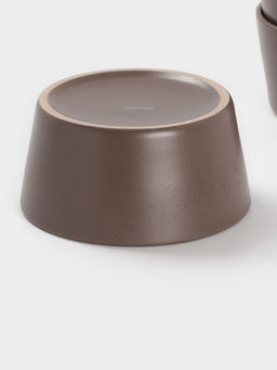 Набор салатников Доляна «Гранит», 4 шт., 800 мл, 14.5×7 см, керамика, коричневый