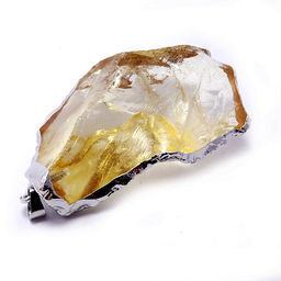 Кулон с натуральным камнем Цитрин