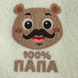 Набор банный с шелкографией 100% папа, 100% мама, 50% папа, 50% мама - Банная забава фото 3