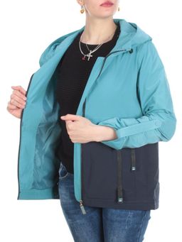 F2118 TURQUOISE Ветровка женская MAYYIYA (100% полиэстер) - Фабричный китай фото 9