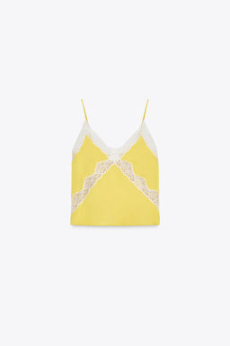 LACE CAMISOLE TOP - Zara фото 8