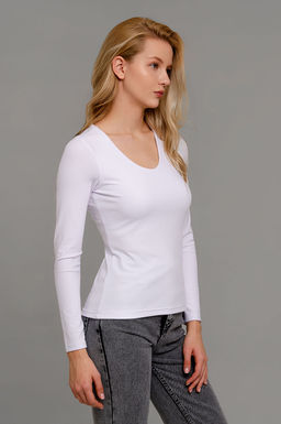 Арт. 12802/4 Лонгслив облегающий 44-50 (4 шт) Цвет:белый - Калинка фото 10