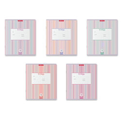 АКЦИЯ Цена за 200 шт. Тетрадь школьная ученическая ErichKrause Optima Stripes ассорти, 18 листов, клетка (в плёнке по 10 шт.)