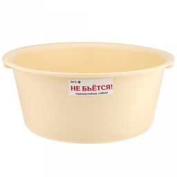 Не бьется! Жасмин Таз пластмассовый 12л, д39см, h16cм, ПВД полиэтилен высокого давления, т.м. NECO (Россия)