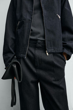 PANTAL?N CHINO DENIM PESPUNTES CONTRASTE / ?ndigo - Zara фото 7