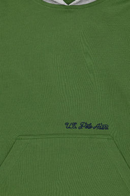 Зеленый свитшот для мальчика - U.s. polo assn фото 4