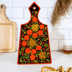 Доска разделочная «Ягодка», дерево хохлома, МИКС