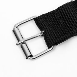 Ошейник двухслойный с вертлюгом, 58 х 3 см, полиэстер, черный - Пижон фото 7