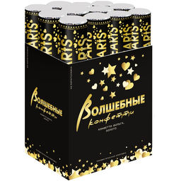 Хлопушка пневматическая «Сердца», золото, 30 см