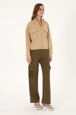 Женские спортивные штаны цвета хаки Неожиданная скидка в корзине