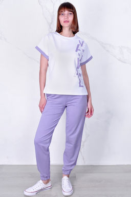 Арт. 2357 Костюм с брюками женский 44-52 (5 шт) Цвет:верх- кэмел, низ- кэмел - Калинка фото 18