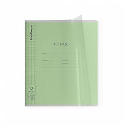 Цена за 10 шт. Тетрадь школьная ученическая с пластиковой обложкой на скобе ErichKrause Классика CoverPrо fizzy, А5+, 12 листов, клетка_MIX-PACK  фото 26