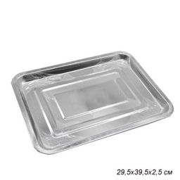 Поднос прямоугольный 30х40 см металл /уп 150/ 0,282 - Галеонтрейд фото 2