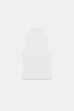 TOP CUELLO ALTO / Blanco - Zara фото 7