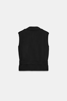 WAISTCOAT WITH SHOULDER PADS AND BELT - Zara фото 5