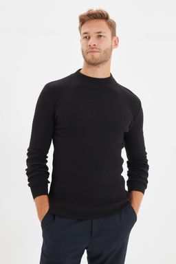 TRENDYOL MAN Ekru Slim Fit Pamuklu Yar?m Bal?kc? Yaka Fitilli Orgu Kazak TMNAW21KZ0568 - Trendyolmilla фото 9