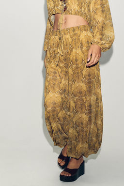 PRINTED BALLOON TROUSERS - Zara фото 2