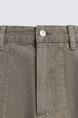 JEANS BALLOON FIT CREMALLERA / Tostado - Zara фото 10