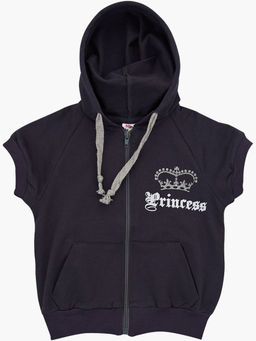 Жилетка на молнии для девочки детский сад UD 0087 антрацит - Mini maxi фото 3