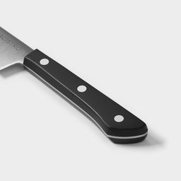 Нож кухонный овощной Magistro Hinshitsu, нержавеющая сталь, лезвие 10.6 см, длина 24 см, чёрный  фото 6