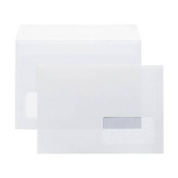 Цена за 10 шт. Конверт почтовый С5 (162х229) ОКНО справа, белый, стрип, внутренняя запечатка, 80 г/м2