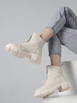 Ботинки 330.21074m.Бежевый/Шерсть