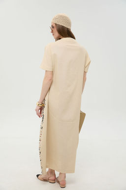 Платье NIKVA н1052-1 песок и песочный мультиколор  фото 3