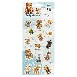 Наклейки объемные "Robopets" (MS_57659, MESHU) 10*23см