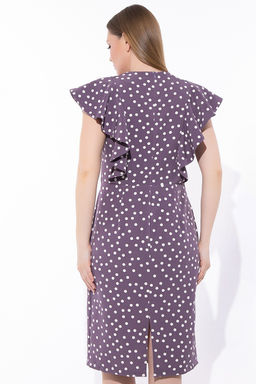 Платье Барселоника (горох лиловый) - Эльза фото 4