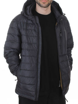 88045 DK. GRAY Куртка мужская демисезонная (100 гр. холлофайбер)