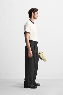 BELTED PLEATED TROUSERS - Zara фото 13