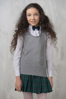 Жилет для девочек 7082 - Vay kids школа фото 2