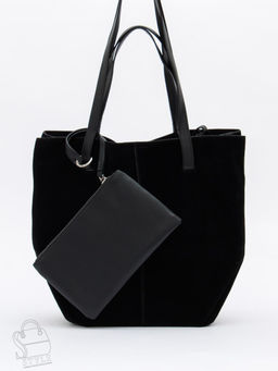 Сумка женская кожаная 1023M black Polina&Eiterou
