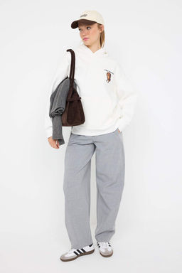 Teen Ekru Orme Sweatshirt TWOAW26SW00058