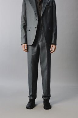 100% LINEN SUIT TROUSERS - Zara фото 10