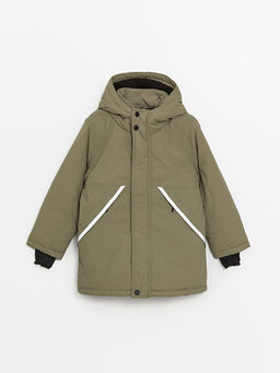 Kap??onlu Reflekt?r Detayl? Erkek ?ocuk Mont