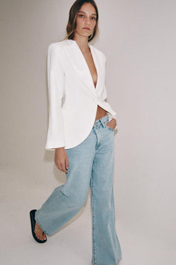 ZW COLLECTION LOW-RISE WIDE-LEG JEANS - Zara фото 19
