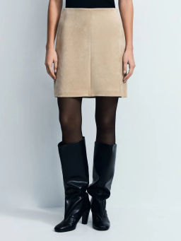 Юбка мини из искусственной замши / Zarina