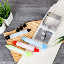 Кулинарный набор форма для салата Квадрат + карандаш для декора / SH-1525/R-235 /уп / ПРОМО АКЦИЯ