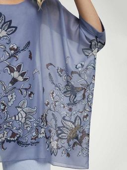 Туника, синяя - Linea tesini фото 5