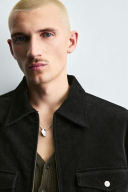 BOXY FIT CORDUROY OVERSHIRT - Zara фото 5