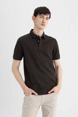 Slim Fit K?sa Kollu Polo Tisort - Defacto фото 7