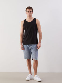 Bisiklet Yaka Erkek Kolsuz Ti??rt