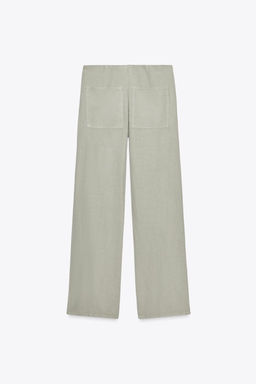 STRAIGHT PYJAMA TROUSERS - Zara фото 5