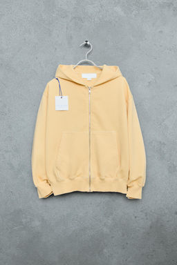 STORIESZ - SUDADERA CREMALLERA RELAXED MEDIUM WEIGHT / Amarillo claro - Zara фото 2
